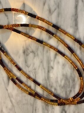 JAY KING AMBER 3 STRAND NECKLACE